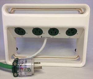 医療施設用配線器具/電源タップ(緑)